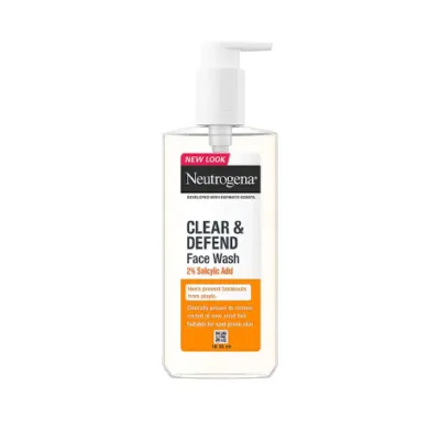 Neutrogena Clear & Defend 2% স্যালিসাইলিক অ্যাসিড ফেস ওয়াশ 200ml