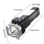 2 ইন 1 রিচার্জেবল LED টর্চ লাইট, পাওয়ার ব্যাংকসহ