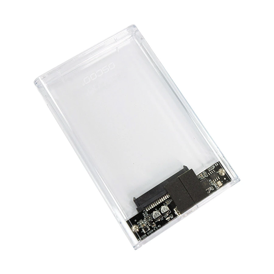 OSCOO HD1 2.5 Inch SATA Transparent HDD/SSD Enclosure