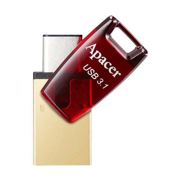 Apacer AH180 32GB USB 3.1 টাইপ-C OTG রেড RP পেন ড্রাইভ