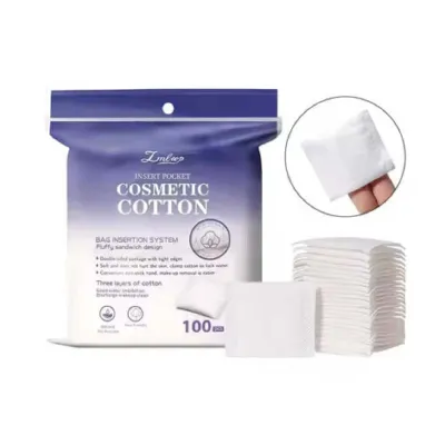 Lmltop ডাবল ফেসড কসমেটিক কটন প্যাড 100Pcs