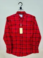 Men's Pure Cotton Check and Print Shirt with Show Buttons, 5 Colours