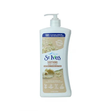 St. Ives Soothing ওটমিল ও শিয়া বাটার বডি লোশন 621ml