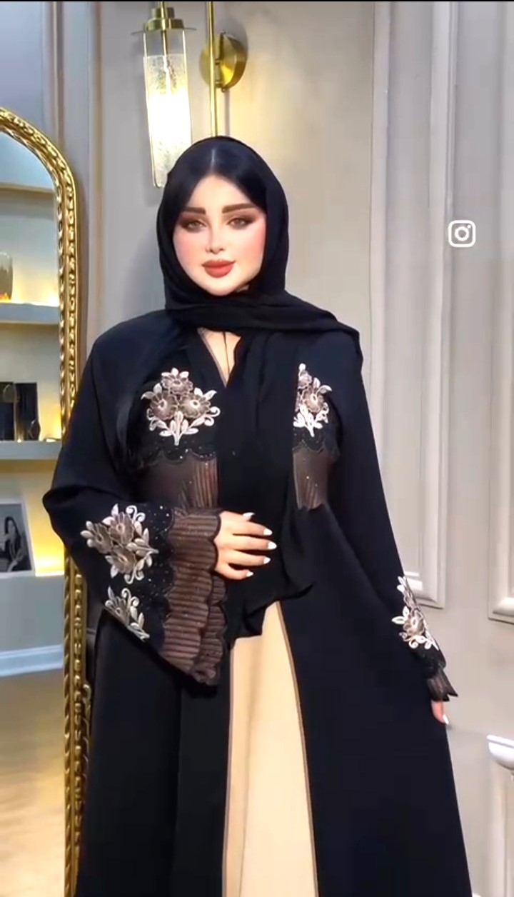 আবায়া কোটি বোরকা ড্রেস, এমব্রয়ডারি ও স্টোন ওয়ার্ক