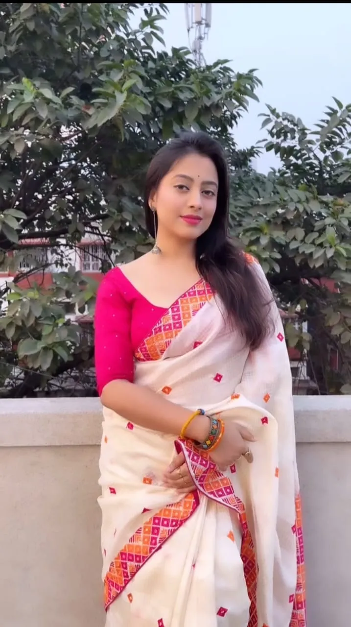 Light Resham Silk Saree with Screen Print, 6 Colour Choices
