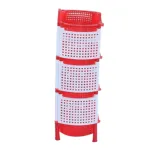 RFL Style Fence র‍্যাক 4 স্টেপ (বড়) লাল ও সাদা