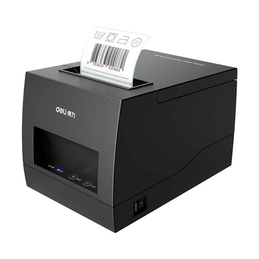 Deli E886BW Label Printer (3.14 inch/80mm, 203dpi)