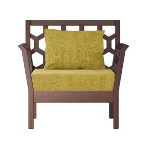Regal Noor কাঠের সিঙ্গেল সোফা SSC-316-3-1-20 (ফেব্রিক SF-2120)