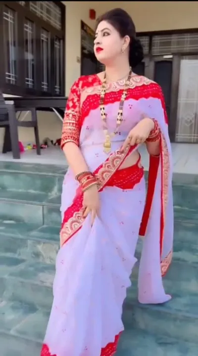Makhon Georgette Saree with Full Body Sequin and Embroidery Work
