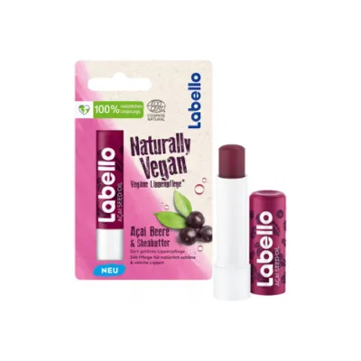 Labello Naturally Vegan আসাই বেরি ও শিয়া বাটার লিপ বাম 5.2ml