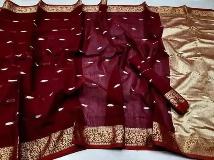 Tangail Buti Saree with Blouse Piece, 13 Haath, 5 Colours