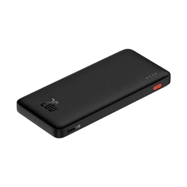Baseus Airpow PPQD090001 10000mAh 20W পাওয়ার ব্যাংক, USB-A to Type-C ক্যাবল সহ (কালো)
