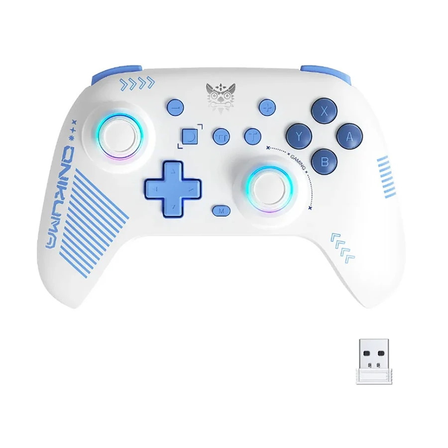 Onikuma C1 Tri-Mode Wireless Hall Effect Gaming Controller White