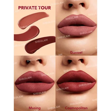 SHEGLAM Matte Allure মিনি লিকুইড লিপস্টিক সেট - Private Tour