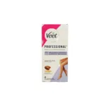 Veet Professional রেডি-টু-ইউজ হাফ বডি ওয়াক্স স্ট্রিপ, সেনসিটিভ স্কিন – 8 পিস