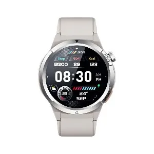 QCY Active GX AMOLED ডিসপ্লে ব্লুটুথ কলিং স্মার্টওয়াচ – ধূসর