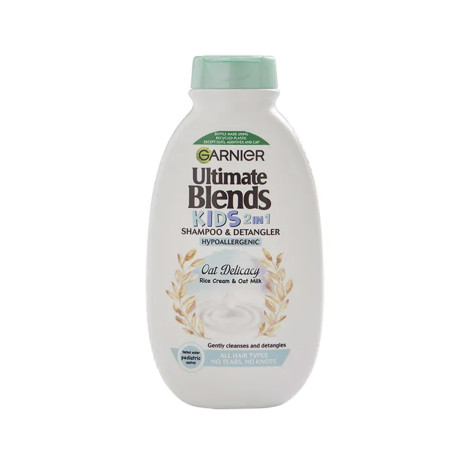 Garnier Ultimate Blends Kids 2 ইন 1 শ্যাম্পু ও ডিট্যাংলার, রাইস ক্রিম ও ওট মিল্ক 250 মিলি