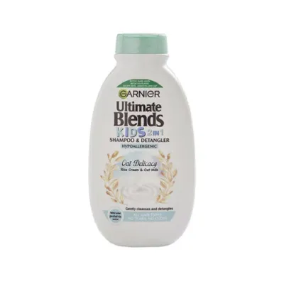 Garnier Ultimate Blends Kids 2 ইন 1 শ্যাম্পু ও ডিট্যাংলার, রাইস ক্রিম ও ওট মিল্ক 250 মিলি