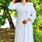 পাকা রঙের কটন থ্রি-পিস কালেকশন