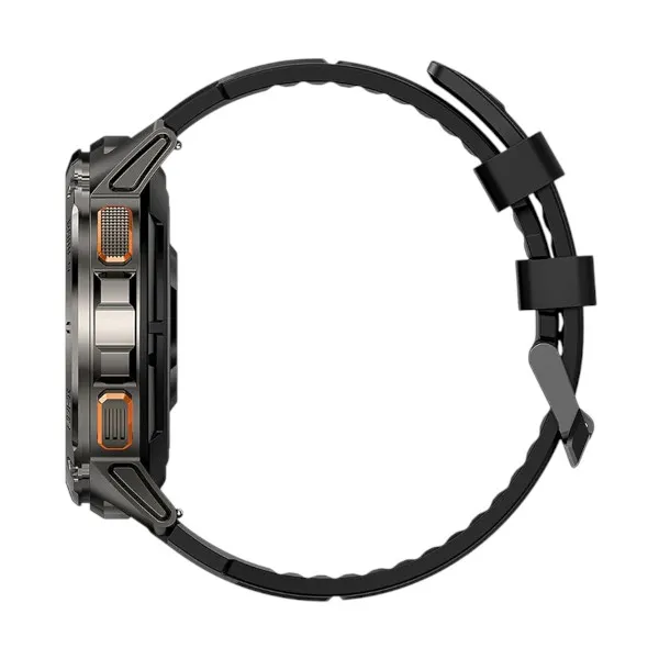 Kospet Tank T3 কালো AMOLED ব্লুটুথ কলিং রাগেড স্মার্টওয়াচ