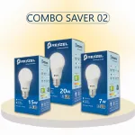 Rezzel LED বাল্ব 3 পিস কম্বো প্যাক (20W, 15W, 7W)