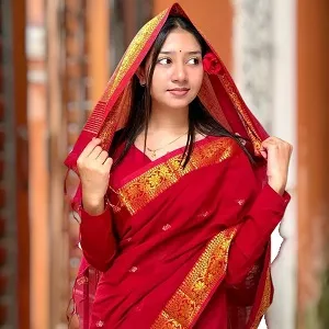 হাফ সিল্ক পেয়ার শাড়ি, ডুয়াল টোন