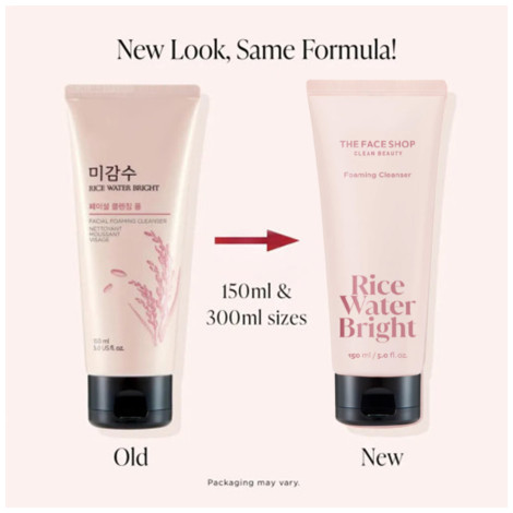 The Face Shop Rice Water Bright Foaming Cleanser 150ml (Korea)