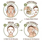 3W Clinic ফ্রেশ পটেটো মাস্ক শিট 23g