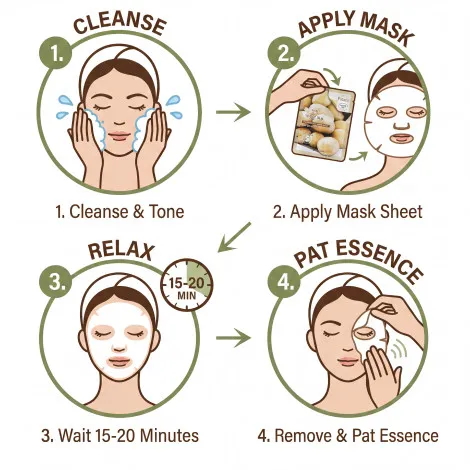 3W Clinic ফ্রেশ পটেটো মাস্ক শিট 23g