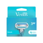 Gillette Venus Smooth 3 ব্লেড রেজার কার্তুজ 4 পিস
