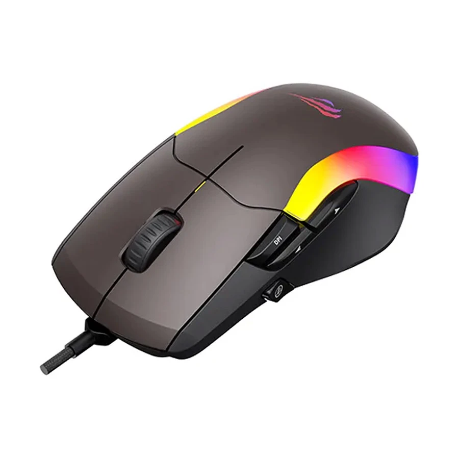 Havit MS959S RGB Wired Black & Ochre Programmable Gaming Mouse