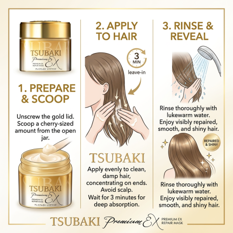 Tsubaki Premium Ex Repair Mask 180g (Japan)