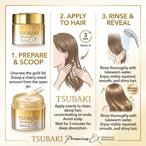Tsubaki Premium Ex Repair হেয়ার মাস্ক 180g