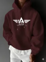Men's Full Sleeve Winter Hoodie, 300 GSM Cotton, Sizes M to XL