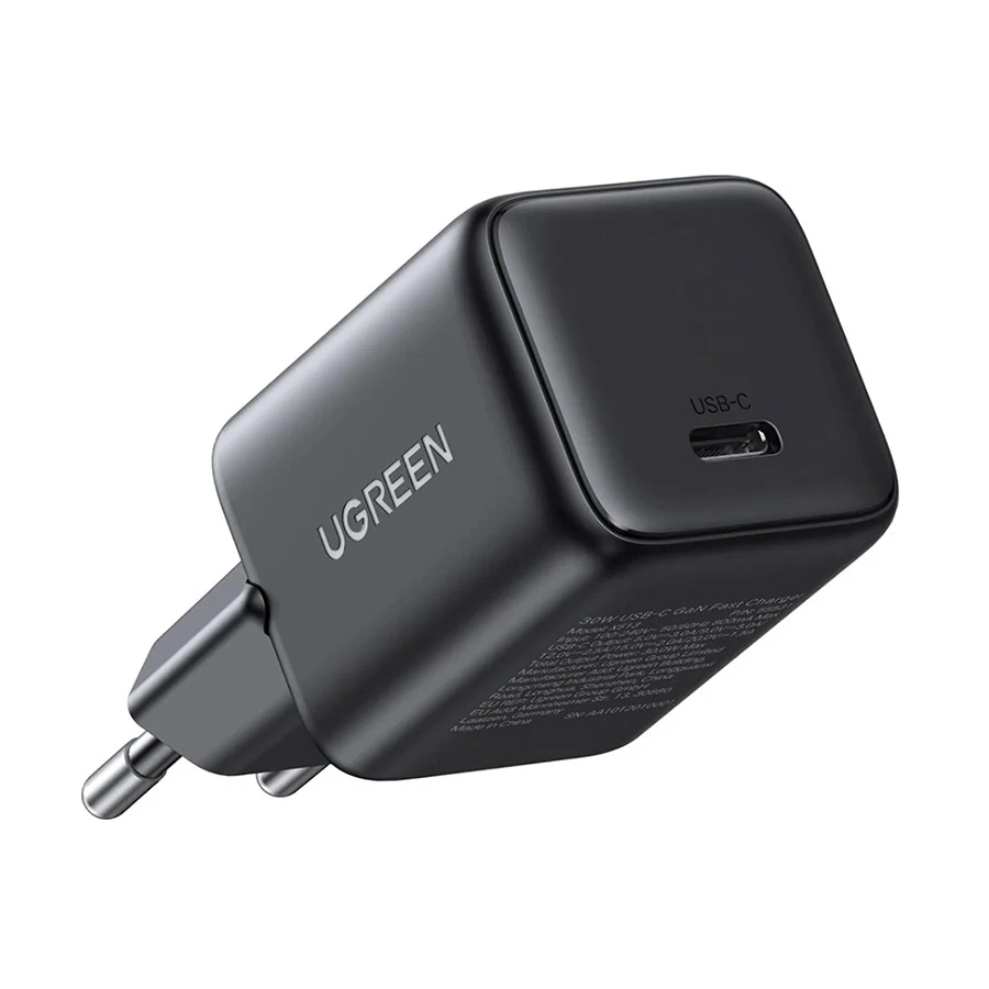 UGREEN X513 30W GaN USB-C Charger with 1m USB-C Cable Black (EU)