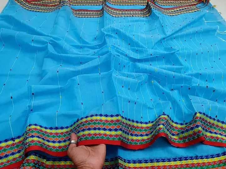 Women's Chumki Saree in Half Silk, 6 Colours