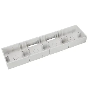 4 গ্যাং PVC সুইচ ও সকেট বক্স
