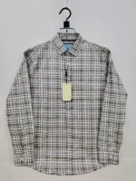 Men's Pure Cotton Check and Print Shirt with Show Buttons, 5 Colours