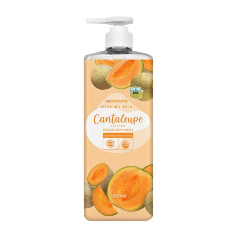 Watsons Love My Skin Cantaloupe Scented Cream Body Wash 1000ml (Malaysia)