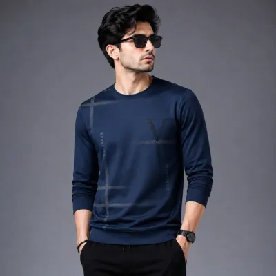 Men's Polyester Jersey Full Sleeve T-Shirt, 160 GSM, 6 Colours