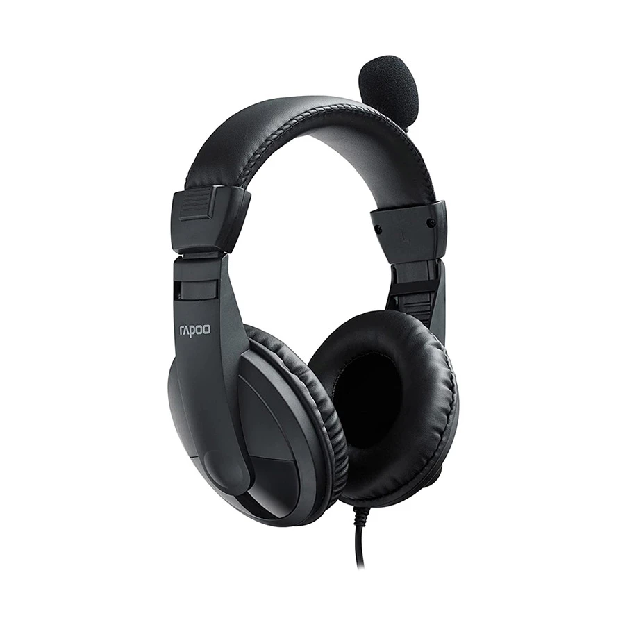 Rapoo H150S Wired Black USB Stereo Headphone