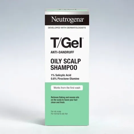 Neutrogena T/Gel অ্যান্টি-ড্যানড্রাফ অয়েলি স্ক্যাল্প শ্যাম্পু 250ml