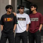 কটন ড্রপ শোল্ডার টি-শার্ট – 3 পিস কম্বো প্যাক