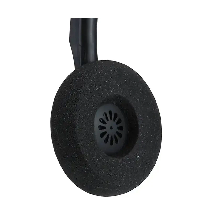 Inbertec UB200M Wired USB Noise Cancelling Mono Headset Black