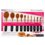 Brush Works Luxurious ওভাল মেকআপ ব্রাশ সেট