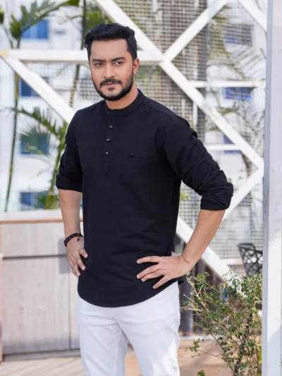 ছেলেদের সলিড কালার সাকুরা কটন কাতুয়া, সাইজ M থেকে XXL