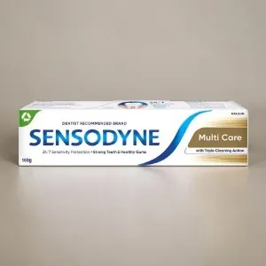 Sensodyne Multi Care টুথপেস্ট, ট্রিপল ক্লিনিং অ্যাকশন 160ml
