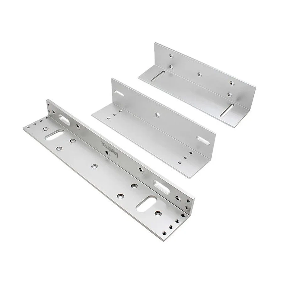 NexaKey NX-280SZL Magnetic Lock Z & L Bracket, Silver