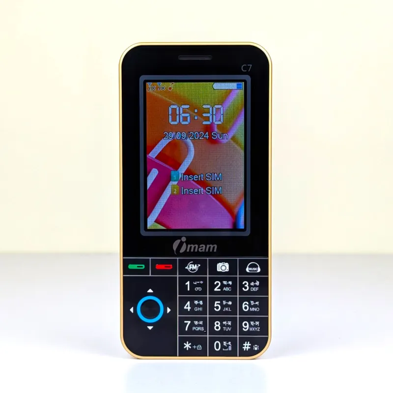 Imam C7 Vista ডুয়াল সিম ফিচার ফোন 3000mAh ব্যাটারি