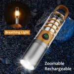 X-10 রিচার্জেবল ক্যাম্পিং ফ্ল্যাশলাইট, Type-C, 1800mAh